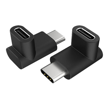 Akasa Right Angle USB Type-C Male to Female Adapter