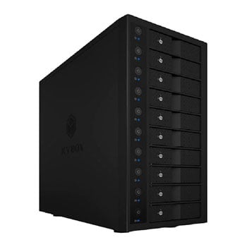 ICY BOX 10 Bay USB3.1 Gen2 3.5" Storage Enclosure