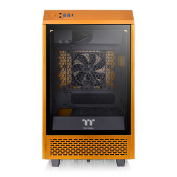 Thermaltake The Tower 100 Metallic Gold Mini Chassis Tempered Glass PC Gaming Case : image 2