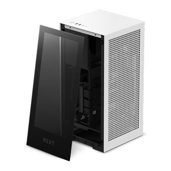 NZXT White H1 V2 Mini-ITX Windowed PC Gaming Case w/ 750W PSU & AIO : image 2