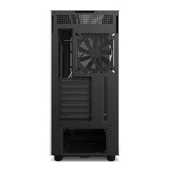 NZXT H7 Flow Black/White Mid Tower Tempered Glass PC Gaming Case : image 4