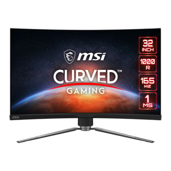 MSI 32" Quad HD 165Hz 1ms Curved FreeSync HDR Gaming Monitor