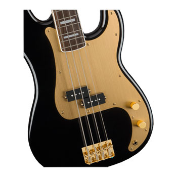 Squier - 40th Anniversary Precision Bass, Gold Edition, Black : image 2