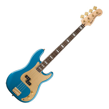Squier - 40th Anniversary Precision Bass, Gold Edition (Lake Placid Blue) : image 1