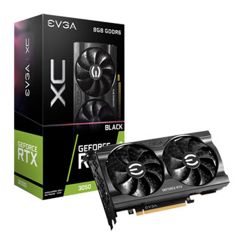 EVGA NVIDIA GeForce RTX 3050 8GB XC BLACK GAMING Ampere Graphics Card : image 1