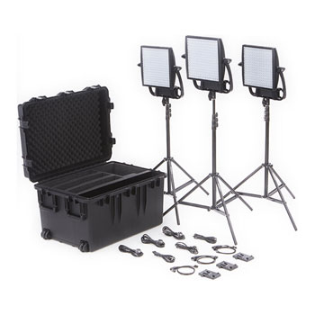 Litepanels Astra 3X Bi-Colour LED Panel Traveler Trio V Mount Kit
