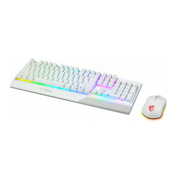 MSI VIGOR GK30 COMBO RGB Keyboard + Clutch GM11 Mouse White : image 4