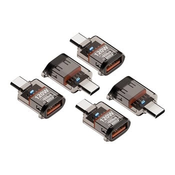 5 Pack Xclio Pro USB Type C to A Converter USB3.2 Fast 10GB/s OTG PC/MAC/Smartphones/Tablets120W