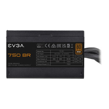 EVGA 750 BR 750W 80+ Bronze Power Supply : image 3