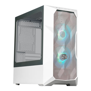 Cooler Master TD300 Mesh Mini Tower Tempered Glass White PC Case