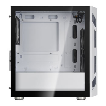 SilverStone FARA H1M-PRO White Tempered Glass Micro-ATX PC Case : image 2