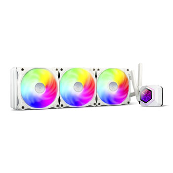 SilverStone PermaFrost ARGB All In One 360mm Intel/AMD White CPU Water Cooler : image 1
