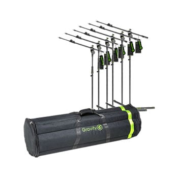 Gravity - MS 4322 B Microphone Stand x6 & Gravity Carry Case
