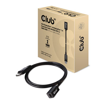 Club3D 1M Mini DisplayPort to DisplayPort 1.4 Extension Cable : image 1
