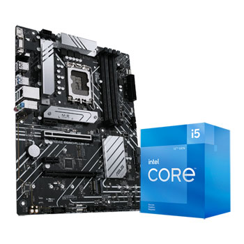 ASUS PRIME B660-PLUS D4 + Intel Core i5 12400F CPU Bundle LN124510 - ASUS  PRIME B660-PLUS D4 * INTEL i5 12400F