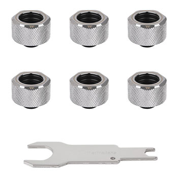 Thermaltake Pacific C-Pro G1/4 Compression Fitting Chrome 6 Pack : image 1