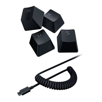 Buy Razer PBT Keycap + Coiled Cable Upgrade Set - Classic Black