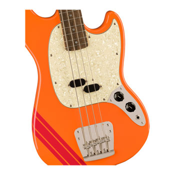 Squier - FSR Classic Vibe '60s Competition Mustang Bass, Capri Orange with Dakota Red Stripes : image 2