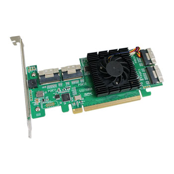 HighPoint SSD7580B PCIe 4.0 x16 / 8x U.2 Ports NVMe RAID Host Controller : image 3