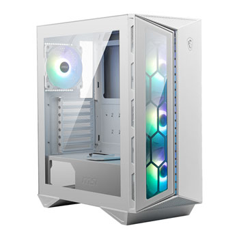 MSI MPG GUNGNIR 110R White Mid Tower Tempered Glass PC Gaming Case : image 1