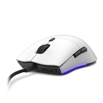 NZXT LIFT Lightweight Ambidextrous White RGB Gaming Mouse