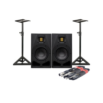ADAM Audio - A7V Nearfield Monitor, 2-way, 7"" woofer + Stands + Leads : image 1