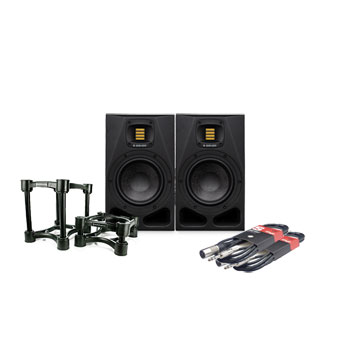 Bundle | Adam A7X + ISO-200 Studio Monitors and Stands
