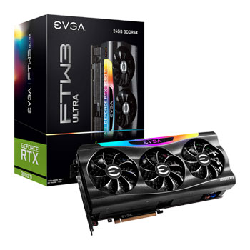 EVGA NVIDIA GeForce RTX 3090 24GB Ti FTW3 ULTRA GAMING Ampere Graphics Card : image 1