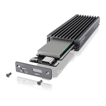 ICY BOX M.2 NVMe SSD USB-C External Enclosure Grey : image 3
