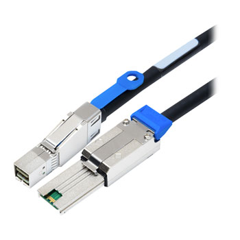 ATTO Mini-SAS SFF-8644 to Mini-SAS SFF-8088 1m Hybrid Cable : image 1