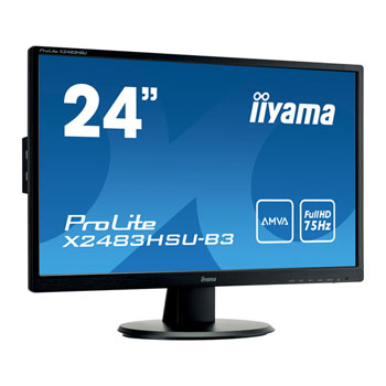 iiyama ProLite X2483HSU-B3 24" Full HD 75Hz AMVA Open Box Monitor : image 1