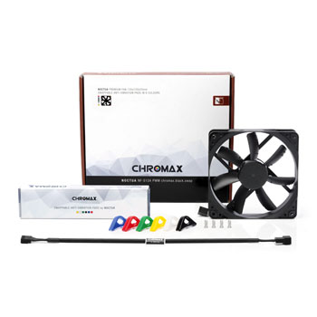Noctua 120mm NF-S12A PWM CHROMAX Airflow Fan with Swappable Anti-Vibration Pads : image 4