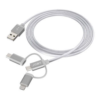 JOBY Charge and Sync 3-in-1 Cable 1.2m Space Grey : image 1