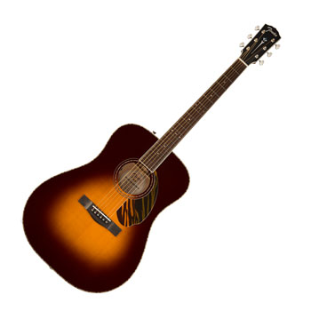 Fender - PD-220E Acoustic-Electric Guitar - 3-Colour Vintage Sunburst : image 1