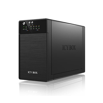 ICY BOX Dual Bay 3.5 inch HDD Refurbished External Enclosure Box with RAID : image 1