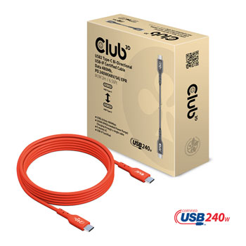 Club 3D 2.6ft USB2 Type-C Bi-Directional Cable