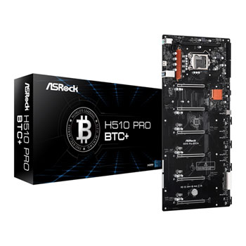 ASRock H510 Pro BTC+ Mining Motherboard Intel Socket 1200 with 6 x PCIe
