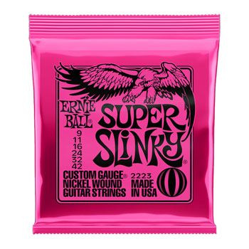 Ernie Ball Super Slinky 9-42 Gauge Electric Guitar Strings : image 1