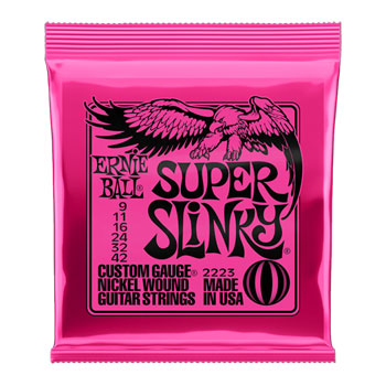 Ernie Ball Super Slinky 9-42 Gauge Electric Guitar Strings