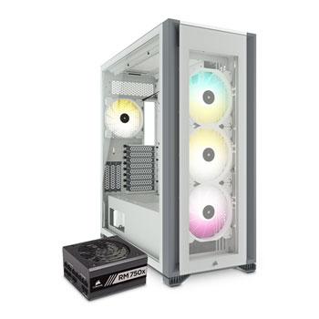 Corsair 7000X RGB White PC Case + Corsair RM750x PSU Bundle : image 1