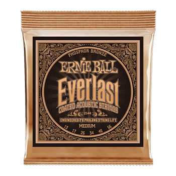 Ernie Ball Everlast Coated Phosphor Bronze Medium Gauge 13-56 Acoustic Guitar Strings