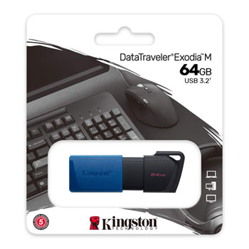 Kingston 64GB USB3.2 DataTraveler Exodia M Pen Drive : image 3