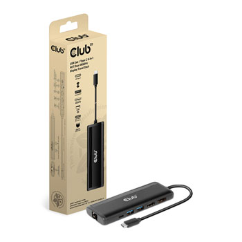 CLUB3D CSV-1597 USB Type C 8-in-1 MST Travel Docking Station : image 1