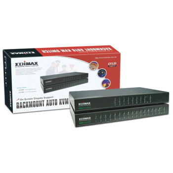 Edimax EK-08RE 8 Port KVM Switch Rackmount with OSD : image 1