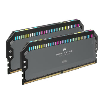 Corsair DOMINATOR Platinum RGB Grey 64GB 5200MHz AMD Ryzen Tuned DDR5 Memory Kit