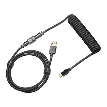 Photos - Computer Cooling Cooler Master USB-C to USB-A Coiled Cable - Shadow Black 