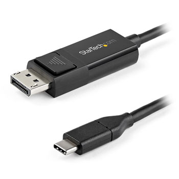 Startech DP to USB-C or USB-C to DP Reversible Video Adapter Cable - HBR2/HDR : image 1