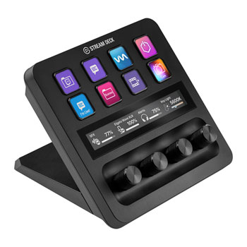 Elgato Stream Deck + 8 Key Customisable LCD Content Creation Controller : image 1