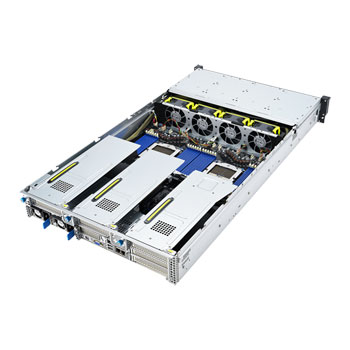 ASUS RS720A-E12 AMD EPYC 9004 Series SP5 2U 24 Bay Barebone Server (2600W PSU) : image 2