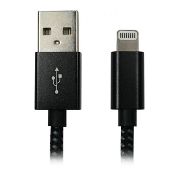 Scan 2M USB 2.0 to Lightning Black Braided Cable MFi Certified